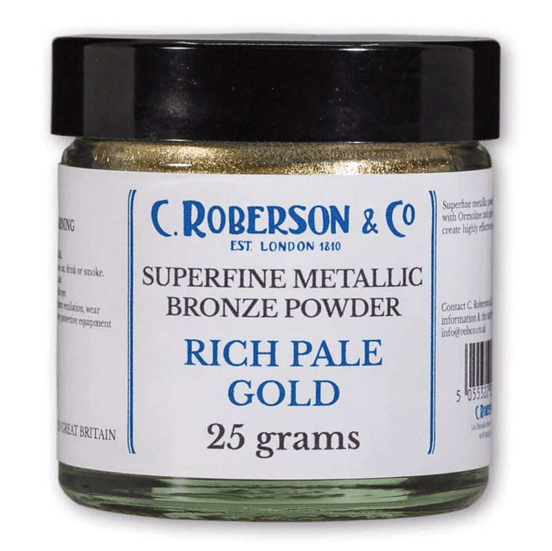 Rich Pale Gold | Fine Metallic Powder | Roberson | Gilding | 25g pot - Vintage Attic Sevenoaks