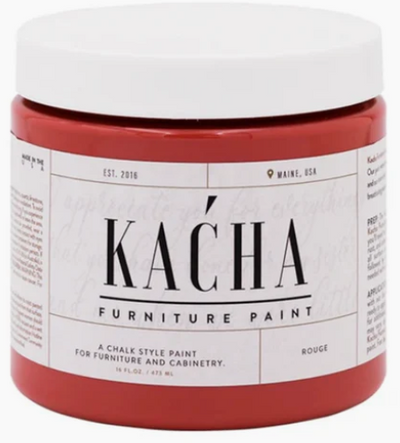 ROUGE&nbsp;
Chalk Style Furniture Paint

Unleash passion with Rouge, a deep, warm red furniture paint infused with subtle brown undertones. This water-based chalk-style formula delivers dramatic intensity that transforms spaces with confidence and allure. The colour's inherent warmth creates an atmosphere of sophistication rather than aggression, making it ideal for accent pieces, feature walls, or statement furniture that demands presence. Rouge pairs beautifully with gold accents, rich neutrals, and jewel