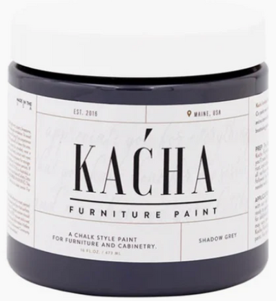 SHADOW GREY&nbsp;
Chalk Style Furniture Paint

Shadow Grey is a sophisticated water-based chalk-style paint that transforms furniture and cabinetry with its deep charcoal tone and cool undertones. This versatile colour bridges contemporary and traditional aesthetics, delivering a refined finish that evokes both elegance and tranquillity.

Available&nbsp;in the following sizes:&nbsp;

4oz / 118ml

8oz / 236ml

16oz / 473ml