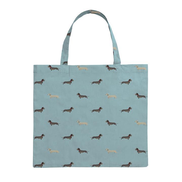 Sophie Allport - Folding Shopping Bag - Dachshund - Vintage Attic Sevenoaks