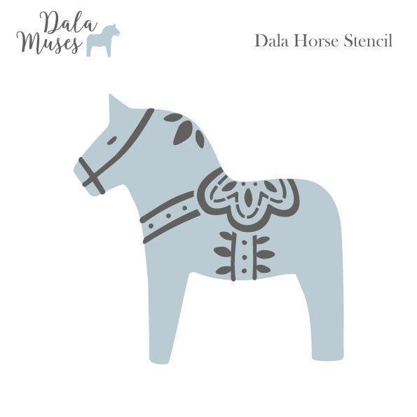 Stencils | Dala Muse | DALA HORSE | A4 210 x 297mm - Vintage Attic Sevenoaks
