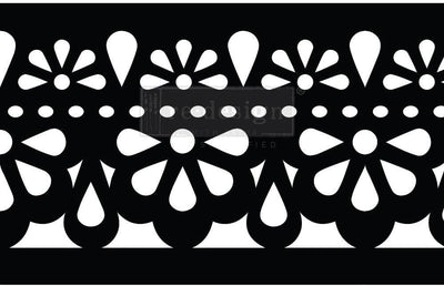 Stencils | Re-Design Prima | Stick and Style Stencil Roll | CECE Classic Lace | 1 roll / 6 Inches x 7 yards length - Vintage Attic Sevenoaks