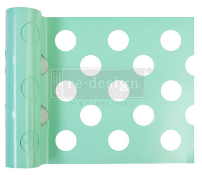 Stencils | Re-Design Prima | Stick and Style Stencil Roll | MULTI LARGE DOT | 1 roll / 6 Inches x 7 yards length - Vintage Attic Sevenoaks