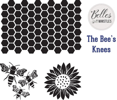 'The Bees Knees' | Furniture & Wall Stencils | 14" x 18" - Vintage Attic Sevenoaks