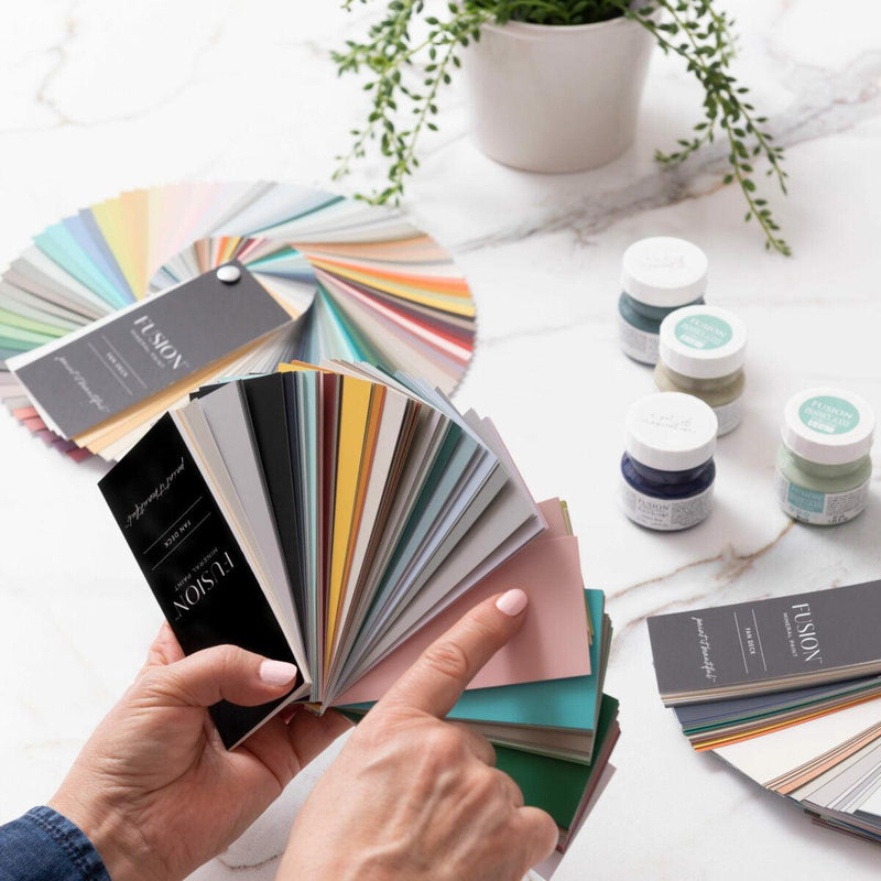 True Colour Fusion Mineral Fan Deck | Paint Swatches | Paint Recipes - Vintage Attic Sevenoaks