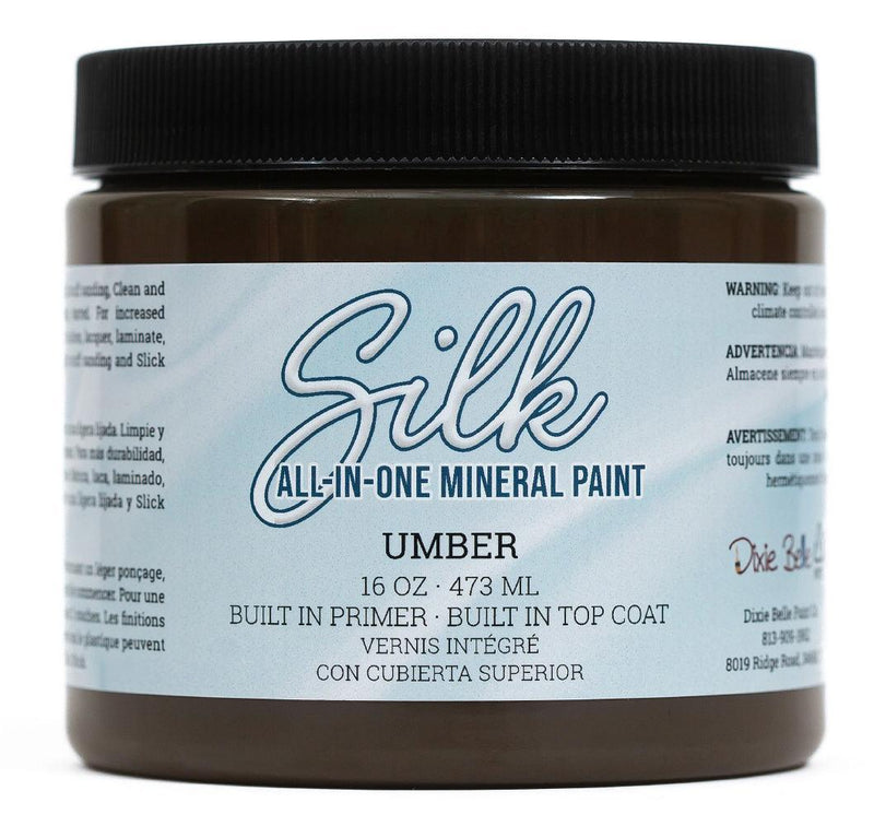 Umber | Chocolate Brown | All in One Silk Mineral Paint | Dixie Belle Paint | 118ml, 473ml - Vintage Attic Sevenoaks