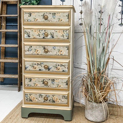 Vintage Chest of Drawers in Warm Cream | Hand Painted Furniture - Vintage Attic Sevenoaks