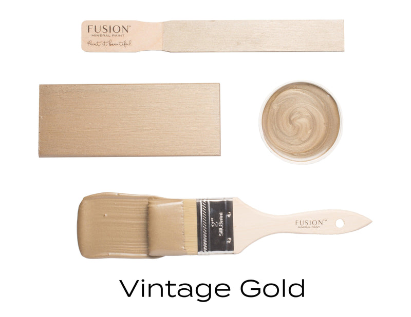 Vintage Gold | Metallic Paint | 37ml, 250ml - Vintage Attic Sevenoaks