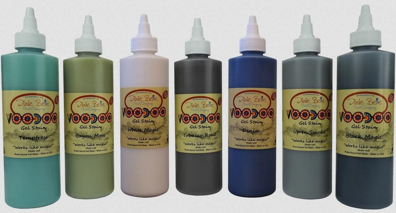 Voodoo Gel Stain | choose from brown / black / white / grey / green / blue | 236ml | water based - Vintage Attic Sevenoaks