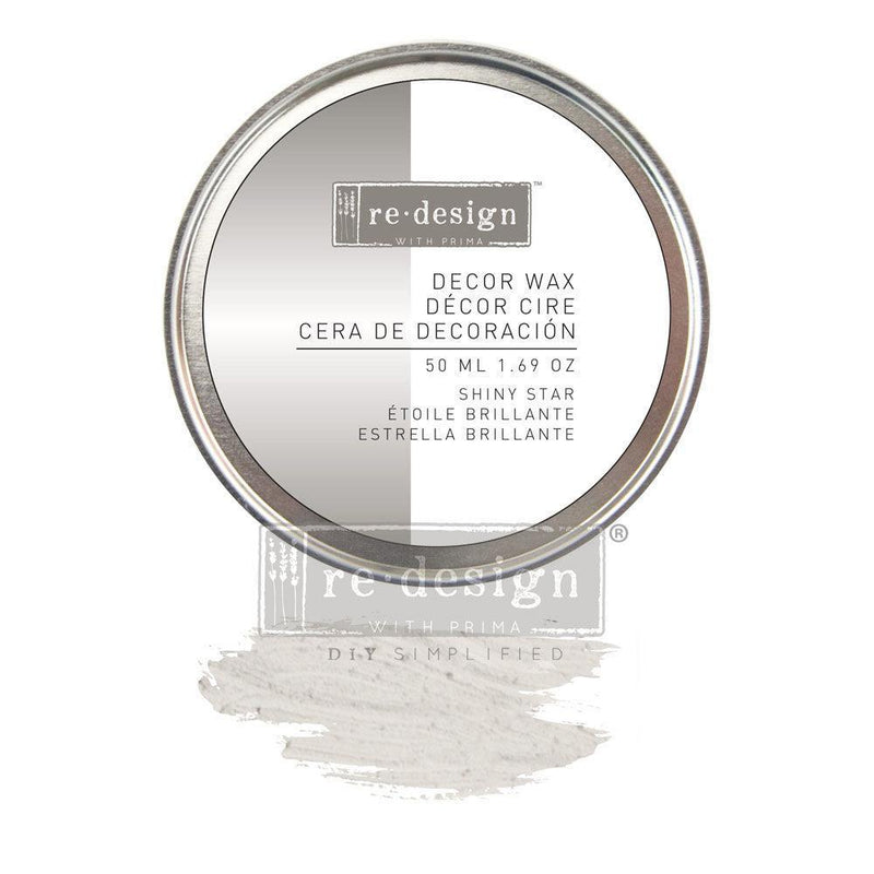 Wax Decor Wax | Redesign With Prima | SHINY STAR | Silver | 50ml - Vintage Attic Sevenoaks