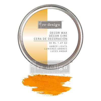 Wax | Decor Wax Paste | Redesign With Prima | AMBER LIGHTS | Yellow Gold | 50ml - Vintage Attic Sevenoaks