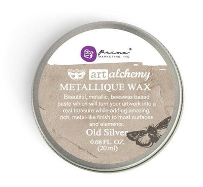 Wax | Metallique Wax | Re-Design Prima Decor | OLD SILVER | 20ml - Vintage Attic Sevenoaks