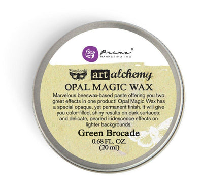Wax | Opal Magic Wax | Prima Art Alchemy | GREEN BROCADE | 20ml - Vintage Attic Sevenoaks