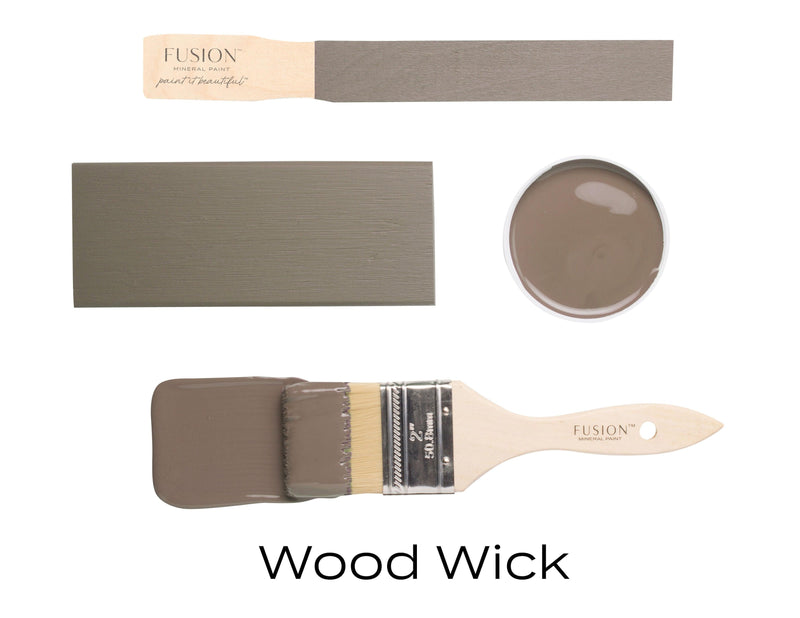 Wood Wick | Mid Brown | Fusion Mineral Paint | 37ml & 500ml - Vintage Attic Sevenoaks