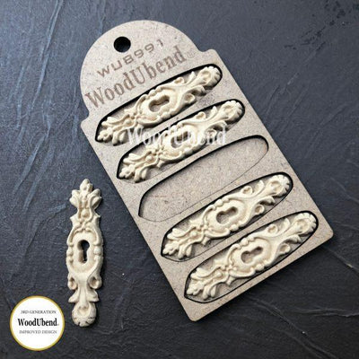 WoodUbend | Pack of 5 Keyholes | 0991 - Vintage Attic Sevenoaks