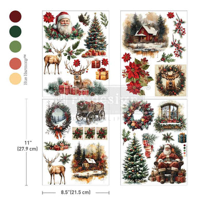 YULETIDE NOSTALGIA
Midi Transfer by Redesign with Prima&nbsp;&nbsp;


Crackling fires, vintage Santas, snow-covered cabins, and wreaths bursting with red poinsettias—the Yuletide Nostalgia Middy Transfers® captures everything we love about a classic Christmas. These beautifully detailed illustrations bring warmth, tradition, and that familiar holiday feeling to candles, trays, furniture, and seasonal décor.


3 sheets TOTALLING&nbsp; 8.5"x11"&nbsp; + 1 bonus sheet